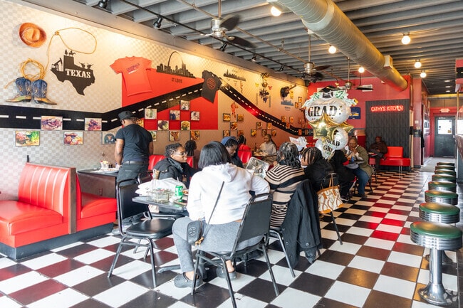Just a few minutes from Riverview, Cathy's Kitchen is a great spot for lunch and a celebration.