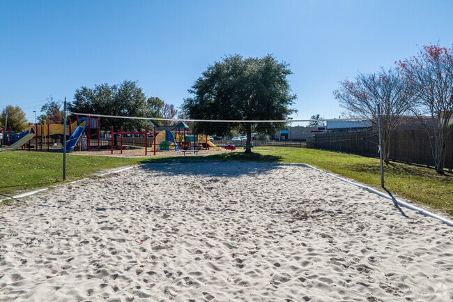 Sand volleyball can be played at Oak Grove Community Center and Park in Prairieville.