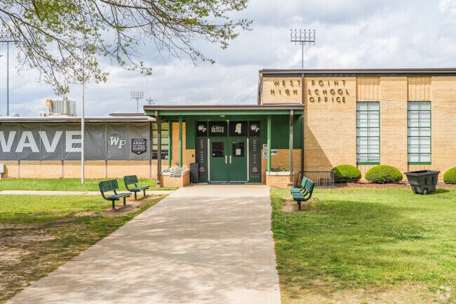 West Point’s West Point High School serves grades 9-12 and is known for its strong academics and athletic success in the city.