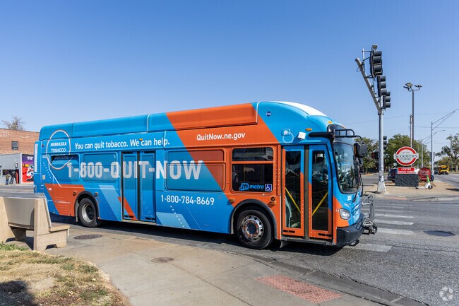 Bus stops can be found throughout Monmouth Park.