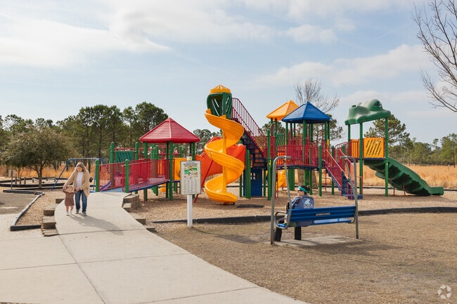 Kids love the fun playground at Hampstead Kiwanis Park in Hampstead.