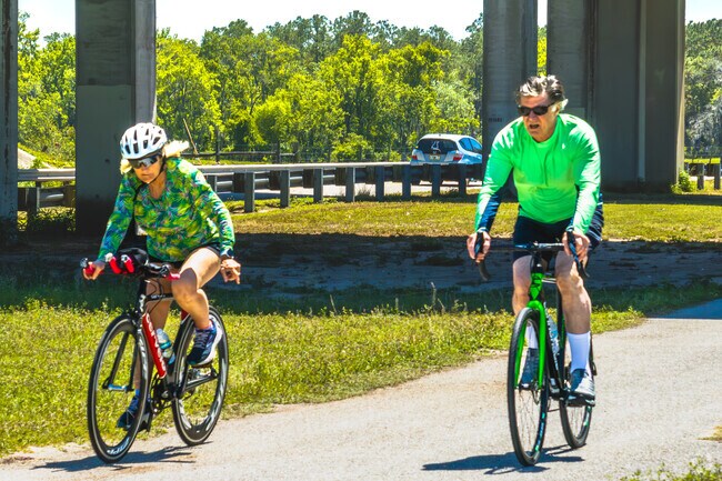 Locals get their exercise on the Van Fleet Trail with miles of pathed trail.
