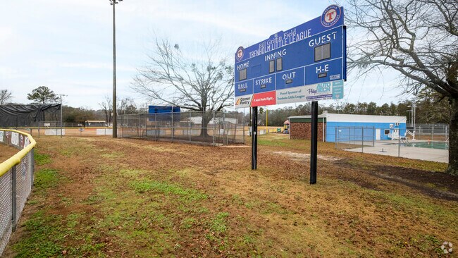 Trenholm Park has lighted Little League baseball and Little League softball fields.