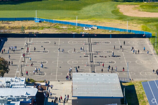 Students enjoying recess at Hollencrest Middle School in West Covina, Ca.