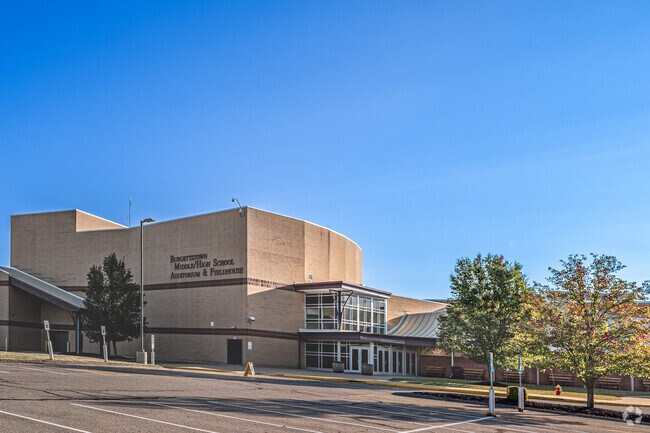 Junior and senior high school students gather together on this beautiful campus in Burgettstown.