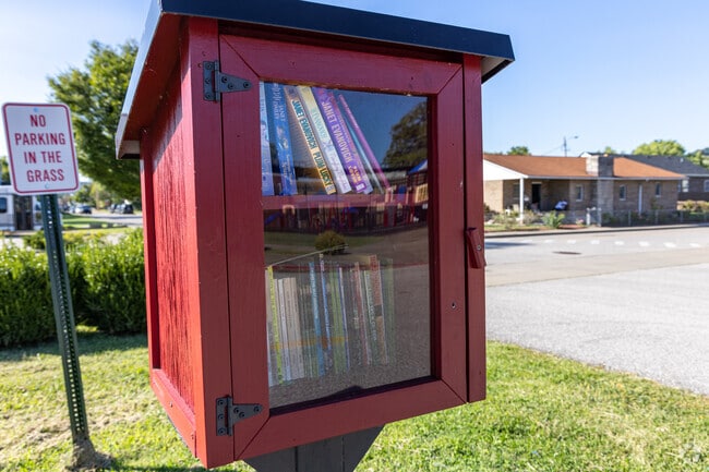 Mary Snow West Side Elementary School provides a free little library for students to enjoy.