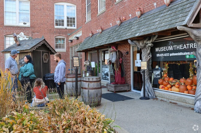 Gallows Hill in Downtown Salem explores the witch trials through history and lore.