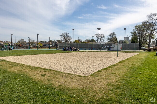 Catamaran Park offers well-maintained volleyball courts for community use.