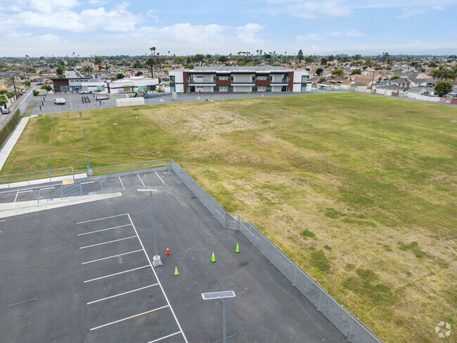 Students can run and play in the grass at Mckinna Elementary School in Oxnard, Ca.