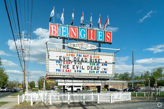 Bengie's Drive-In Theater, in Bowleys Quarters, features the largest remaining drive-in screen in country.