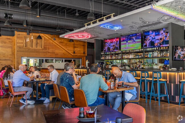 Dumpling Time in Mission Bay has a full bar and a great atmosphere.