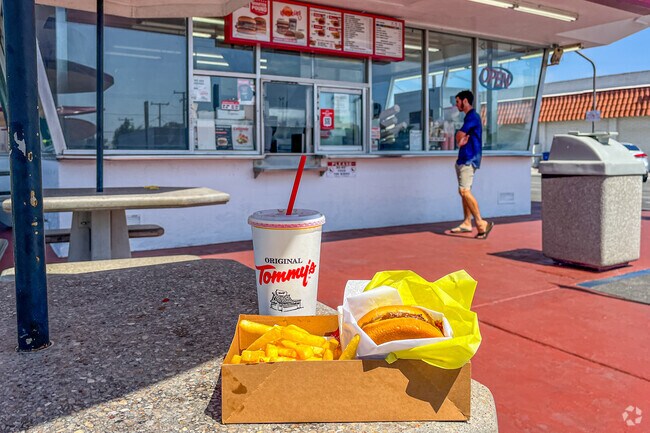 Bryant is home to Original Tommy's, known for its chili burger.
