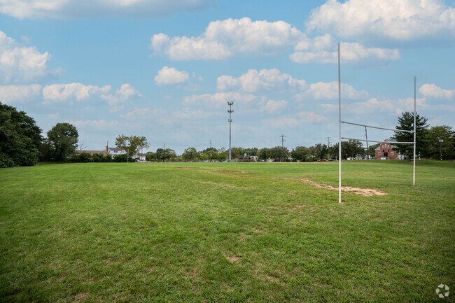 The fields at Fairmount Neighborhood Park offer recreational space for residents to play athletic activities.