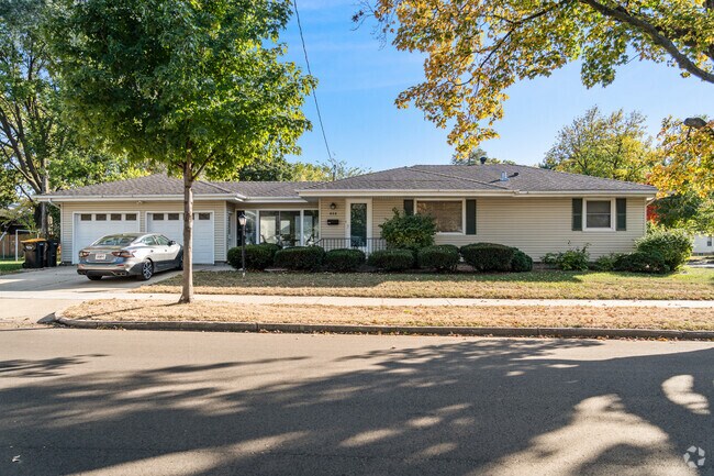 Slatterly Park features charming ranch-style homes with spacious yards and cozy porches.