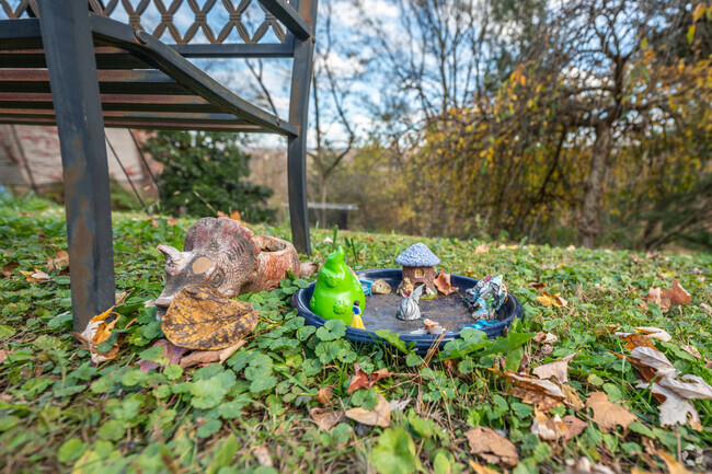 A curious display set next to a bench on a South Hills street opens the mind to possibilities.