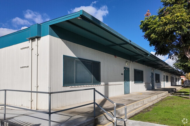 Portable classrooms at Legore Elementary School in the city of El Monte, Ca.