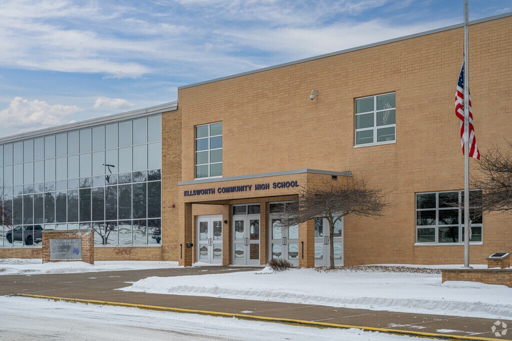 Grades 9-12 attend Ellsworth High School.