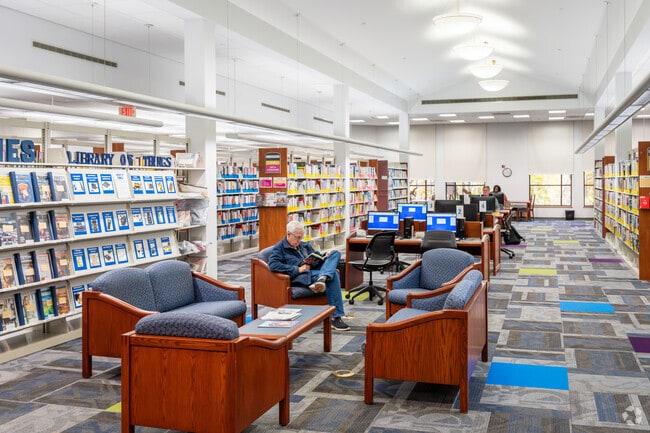 Relax and enjoy a good book at Monastery Public Library in Monastery Heights, RI.