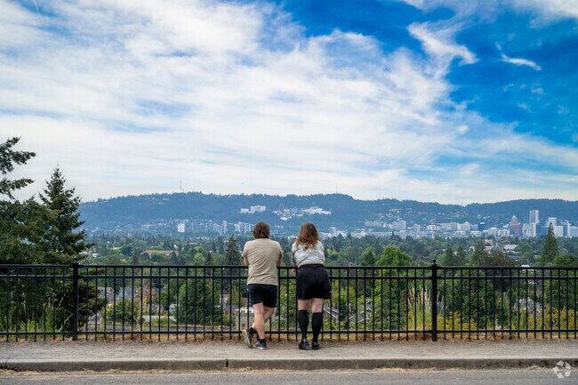 There are plenty of beautiful spots to look at Portland in the Sunnyside neighborhood.