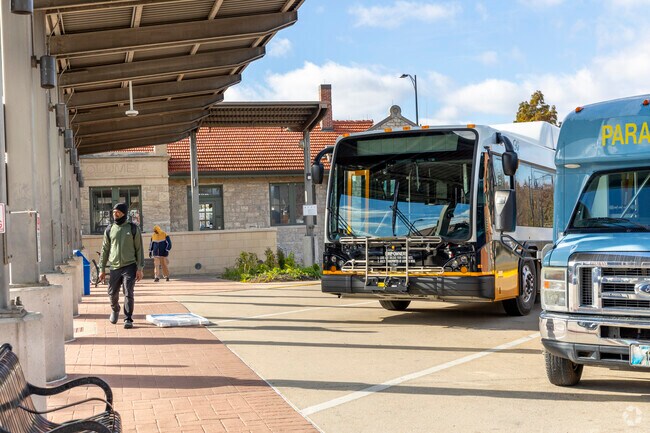 The local transit system is a great way for locals of Parkade to get around the city.
