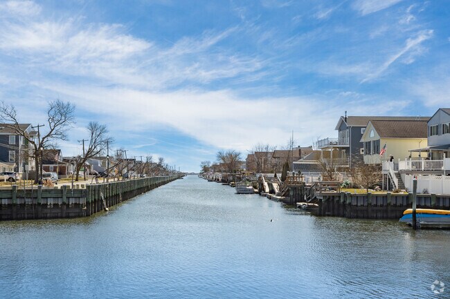 Homes on Grand Canal in Bay Park enjoy easy access to the water via their private docks.