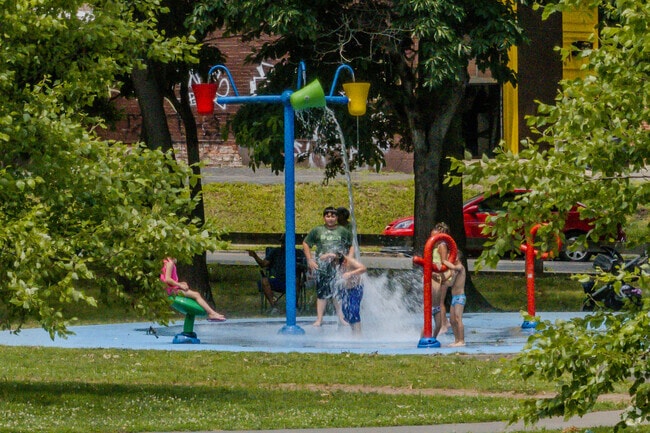Goodwin Park offers a splash pad to keep the kids cool in the summer months.