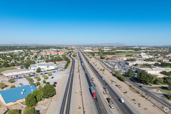 Residents of Tortuga can easity commute to El Paso on the I-10.