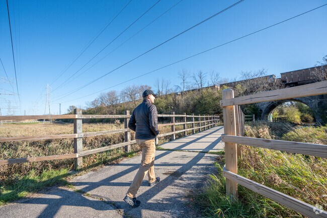 The Oak Lead Trail is a great place to take a walk.