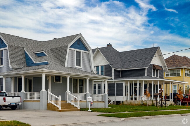 Historic homes in New Hampton showcase early 20th-century architectural charm.
