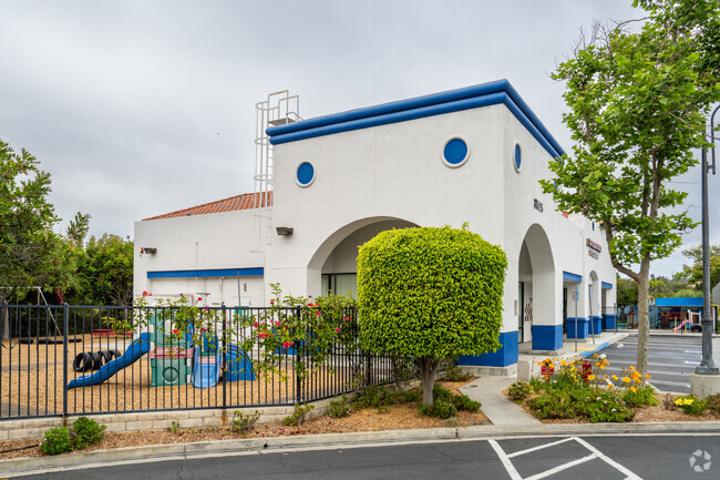 The playground is outdoor fun for kids at Montessori School of Oceanside.