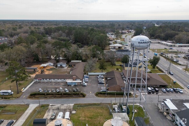 The Sonshine Christian Academy seen from above.