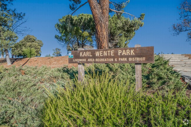 Karl Wente Park ignites the curiosity of young children with its colorful play area.