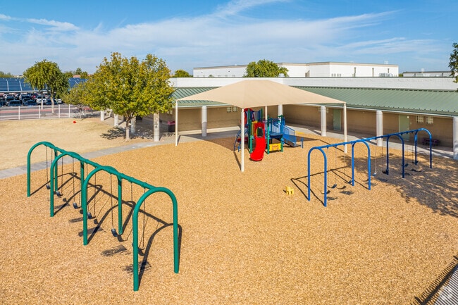 Playtime adventures at the school playground in Waddell.