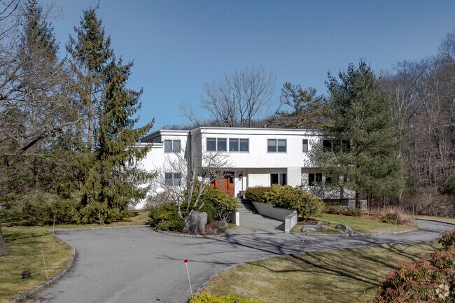 A modern home on Haights Cross Road in Chappaqua.