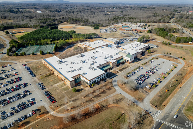 Aerial view of Greer High School