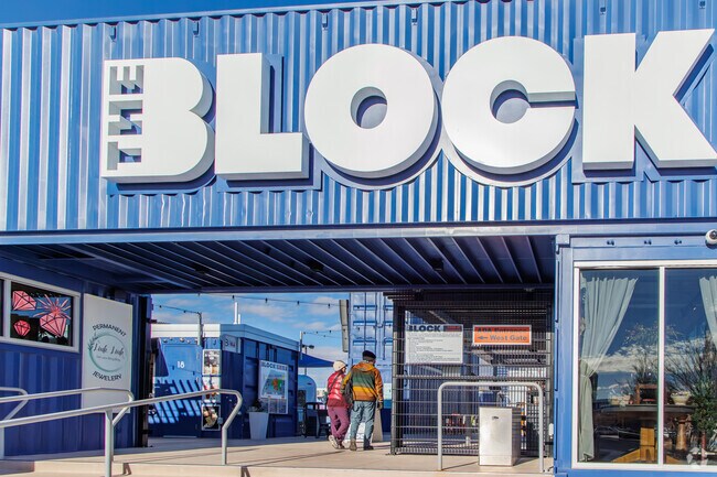 The Block is a great spot for shopping and dining near Chamiza Estates.