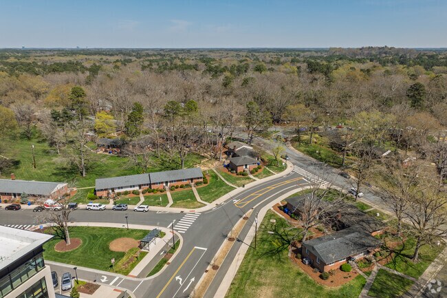 The original brick complexes remain as one of the housing options in Glen Lennox.