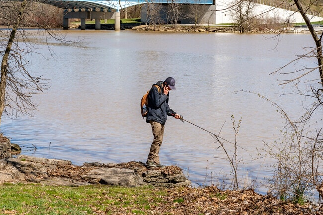 Duranceau Park offers fishing for locals.