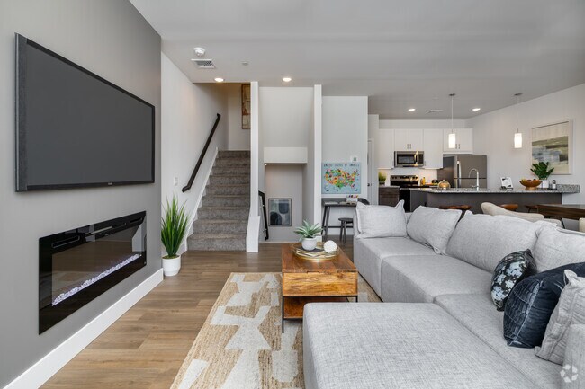 2BR, 2.5BA - 1,286SF - Livingroom