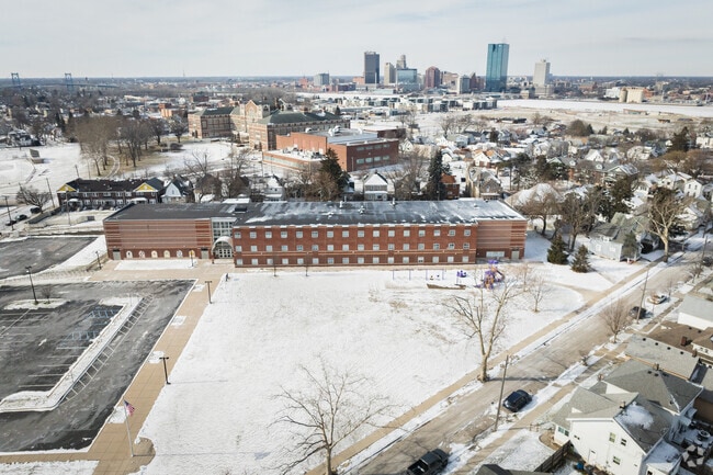 Garfield Elementary School sits on the east side of Toledo.