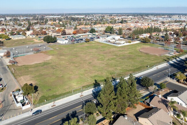 The sports fields at Teague Elementary School in Fresno.