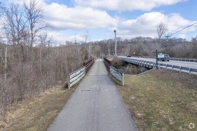 Newtown bikers can pedal along the Little Miami Scenic Trail, a 80 mile trail.