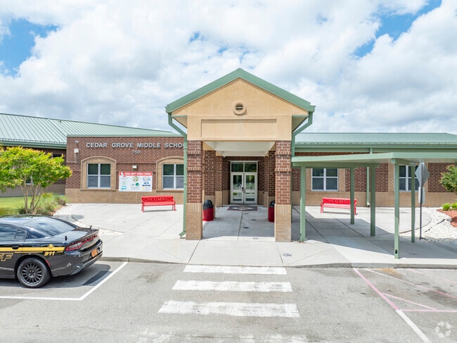 Cedar Grove Middle School
Cedar Grove Middle School provides a variety of athletic programs across all seasons, including football, volleyball, basketball, baseball, and lacrosse, promoting student participation in sports year-round.