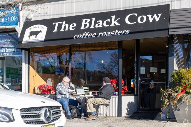 Tghe Black Cow Coffee Roasters is a great spot to grab an espresso mid day.