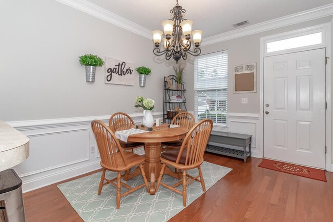 Dining room and front door