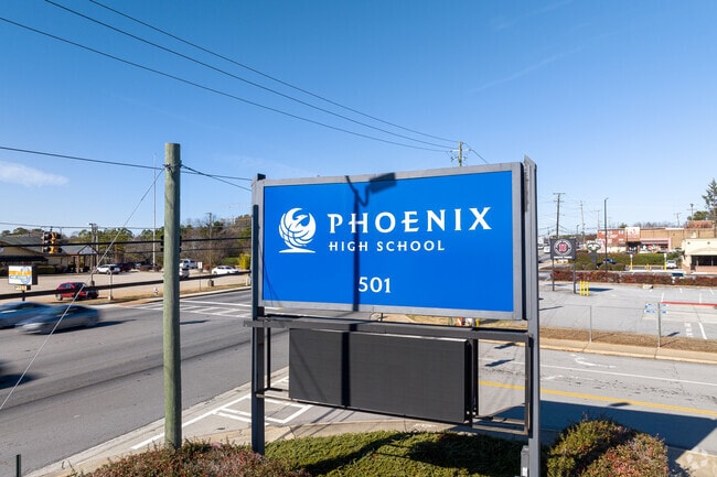Phoenix High School can be found just outside of Downtown Lawrenceville.