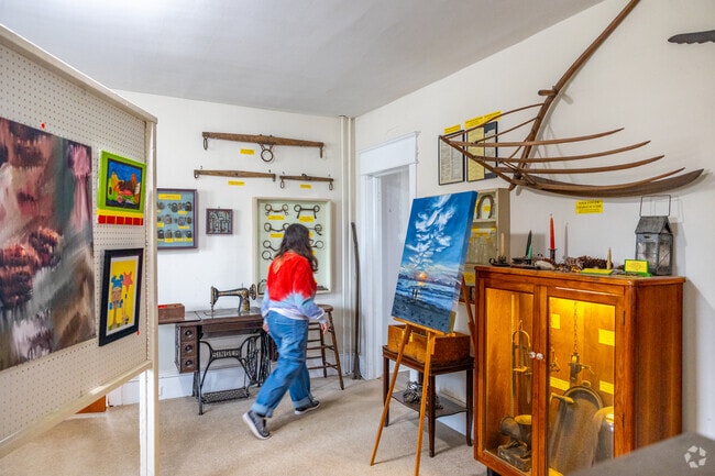Museum Of American History in Deptford Township hosts art shows amongst history.