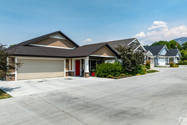 Spacious, newer homes line this quiet street in Adams.