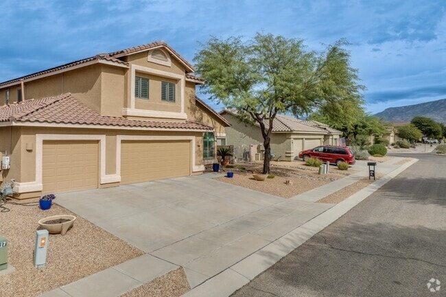 Homes in Catalina are ranch-style with Spanish flair, tile roofs, and stucco sides.