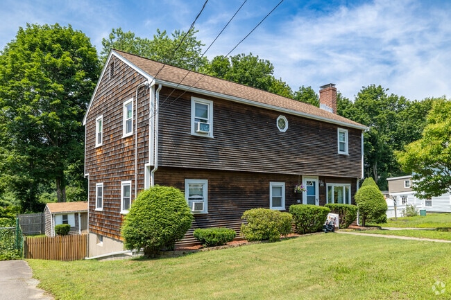 Garrison-style homes are common throughout East Weymouth.